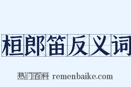 桓郎笛反义词是什么意思的图片